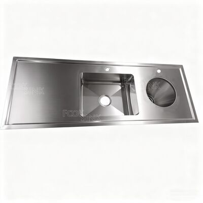 Hospital Medical 304 316 Stainless Steel Surgical Sink Hygienic Double Bowl Design Sluice Sink Feature Faucet Included