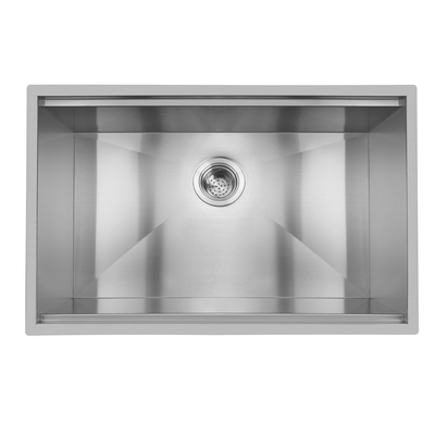 FOOK HUNDEN el fregadero de cocina hecho a mano del cuenco de Signle del acero inoxidable de Underment 304 con la repisa