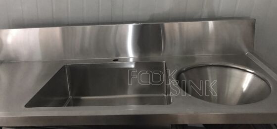 Custom Sluice Hopper Sink for Hospital Clinic Lab Lavamanos Quirurgico Acero 316 Wall Mount Scrub Sink 304 Stainless Steel Workstation Hand Wash Basins 1600x560mm