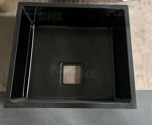 Fregaderos de cocina multifunción de acero inoxidable 304, color negro, 54x44cm, PVD, tamaño personalizado, hecho a mano, fregadero de cocina insonorizado