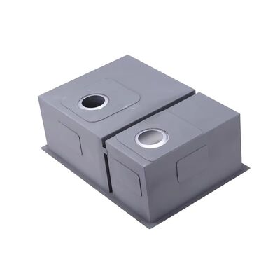 Popular High-End Multifunctional Double Bowl Sinks Custom Size Handmade Sus304 Stainless Steel Undermount Durable Scratch-Resistant Kitchen Sinks