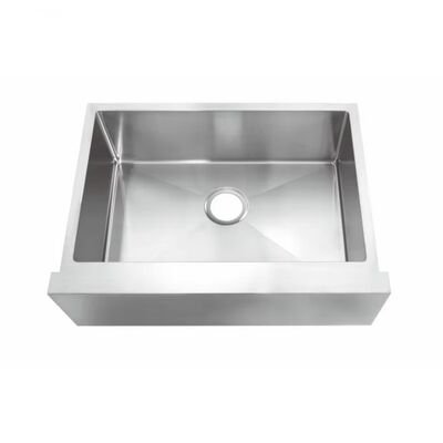 Nuevo estilo de la granja de acero inoxidable lavabos de cocina de lujo de oro 28/34 pulgadas delantal delantero 18 calibre cepillado acabado negro nano fregadero mate