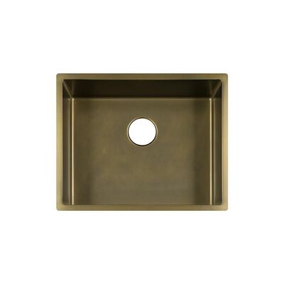 El fregadero moderno de 540x440mm de bronce vintage fregaderos de cocina 304 de acero inoxidable 10 pulgadas fregadero profundo sin grifo Fregadero De Cocina