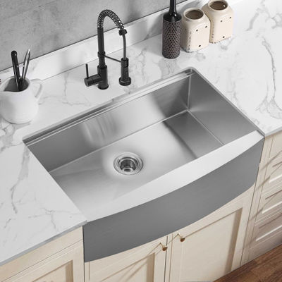 Wholesale Gold Antique Bronze Apron Sink Custom Color Heavy Duty Thick Kitchen Sink Stainless Steel 304 Food Grade Single Bowl Farmhouse Sinks